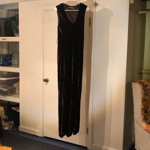 alexandra wang velvet brown dress